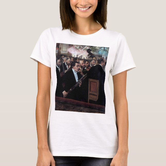Das Orchester an der Oper, Edgar Degas T-Shirt (Vorderseite)