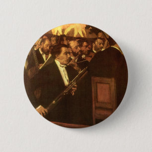 Das Orchester der Oper von Edgar Degas, Vintage Ku Button