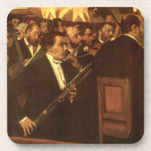 Das Orchester der Oper von Edgar Degas, Vintage Ku Getränkeuntersetzer