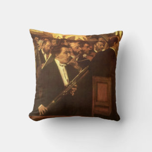 Das Orchester der Oper von Edgar Degas, Vintage Ku Kissen