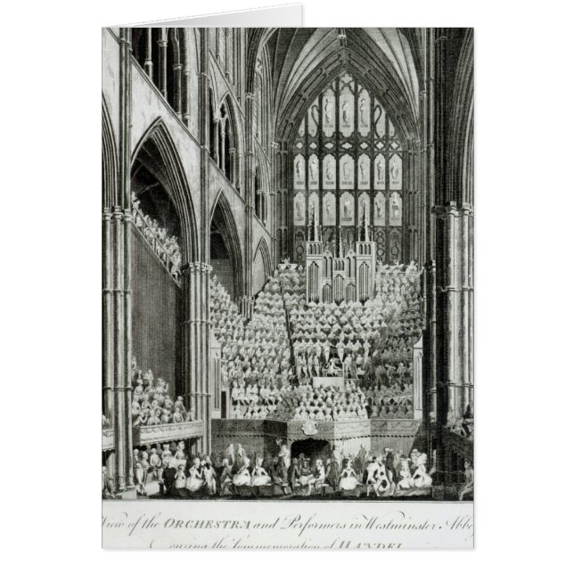 Das Orchester und die Performers in Westminster (Vorne)