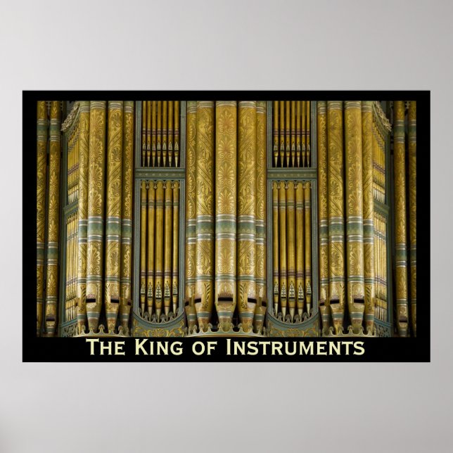 Das Orgelposter des Königs von Instrumenten - Birm Poster (Vorne)