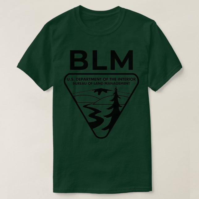 Das Original BLM Bureau of Land Management BLACK 5 T-Shirt (Design vorne)