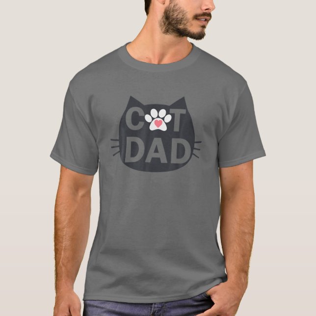 Das Original Cat Vater Geschenk der Katze, Cat Vat T-Shirt (Vorderseite)