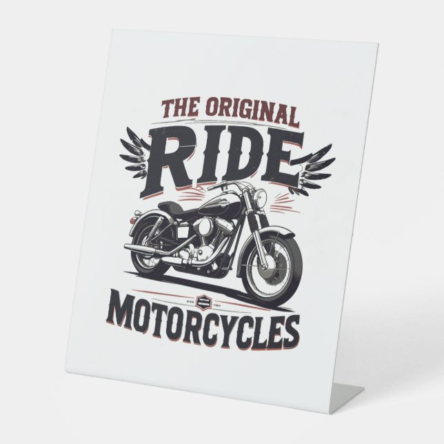 das originale Fahrrad Sockelschild (Vorderseite)