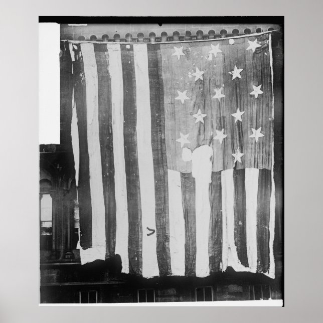 Das originale Star-Spangled-Banner mit 15 Sternen- Poster (Vorne)