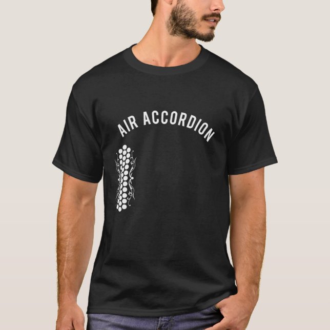Das originelle Air Accordion Design T-Shirt (Vorderseite)