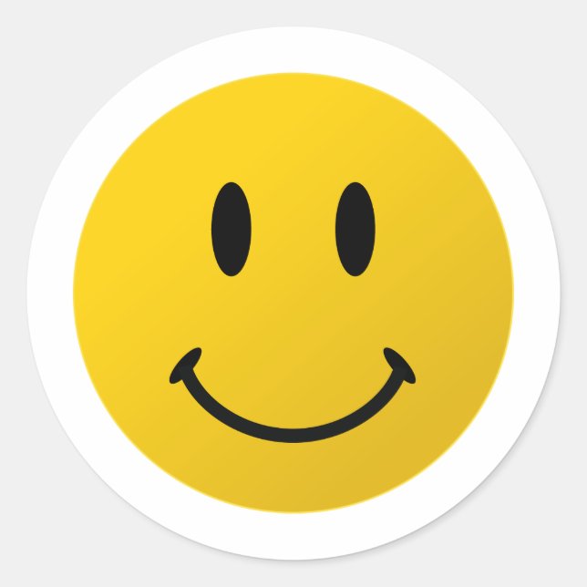 Das originelle Gesicht Runder Aufkleber (Vorderseite)