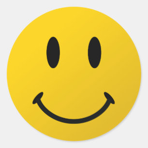 Das originelle Gesicht Runder Aufkleber