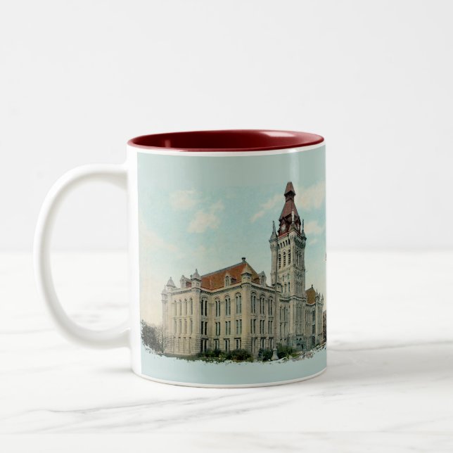 Das originelle Rathaus von Buffalo Coffee Tasse (Links)