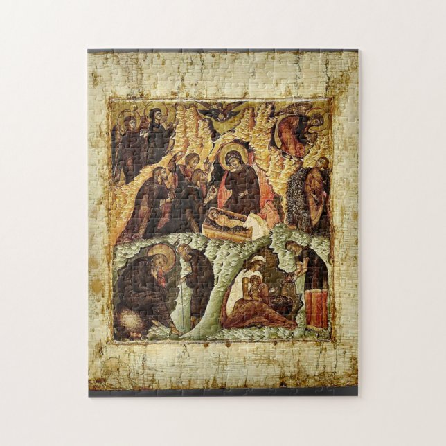 Das orthodoxe Christliche Krippensymbol Puzzle (Vertikal)