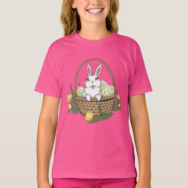 Das Osterhemd des Kids-Shirts Osterbasse Kinderhem T-Shirt (Vorderseite)