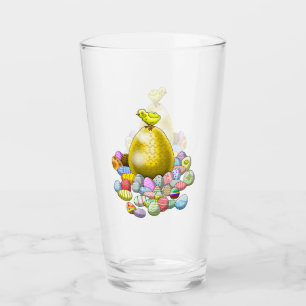 Das Osterküken und das goldene Osterei Glas