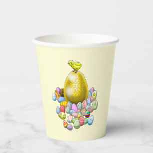 Das Osterküken und das goldene Osterei Pappbecher
