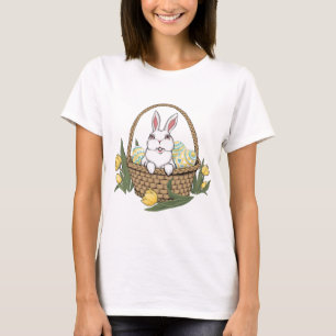 Das Ostern-T - Shirt-Osterhasen-Korb-Shirt der T-Shirt