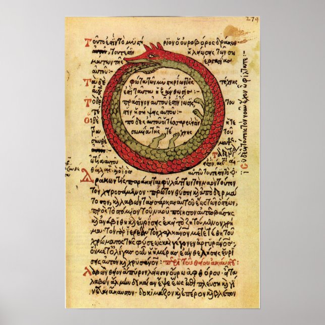 Das Ouroboros Sherwood Taylor "Die Alchemis" Poster (Vorne)