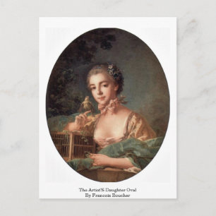 Das Oval der Künstlerin von Francois Boucher Postkarte