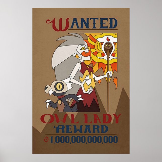 Das Owl House Wollte Owl Lady Poster (Vorne)