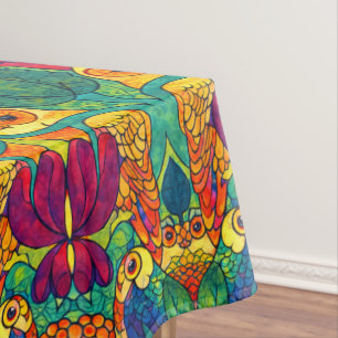 Das Owl Retro Art Nouveau-Muster von Voysey Tischdecke