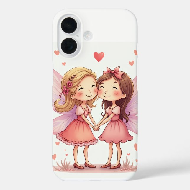 Das Paar Liebe-Fee iPhone 16 Hüllen (Rückseite)