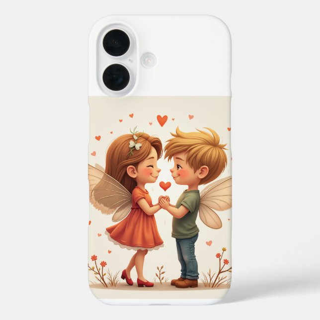 Das Paar Liebe-Fee iPhone 16 Hüllen (Rückseite)