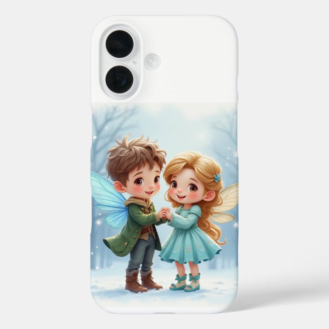 Das Paar Liebe-Fee iPhone 16 Hüllen (Rückseite)