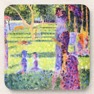 Das Paar von Georges Seurat, Vintager Pointillismu Getränkeuntersetzer