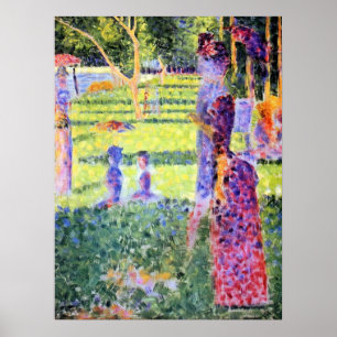 Das Paar von Georges Seurat, Vintager Pointillismu Poster