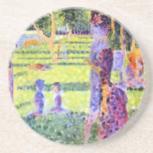 Das Paar von Georges Seurat, Vintager Pointillismu Untersetzer