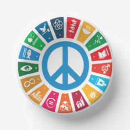 Das Paket "Peace Sustainability Goals Öko Friendly Pappteller