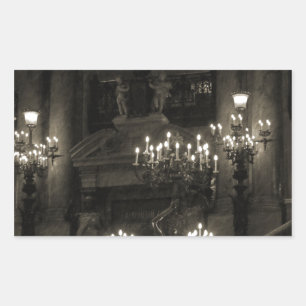Das Palais Garnier Paris Frankreich Rechteckiger Aufkleber