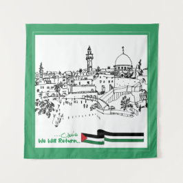 Das palästinensische Erbe und die Hoffnung: Wir we Wandteppich