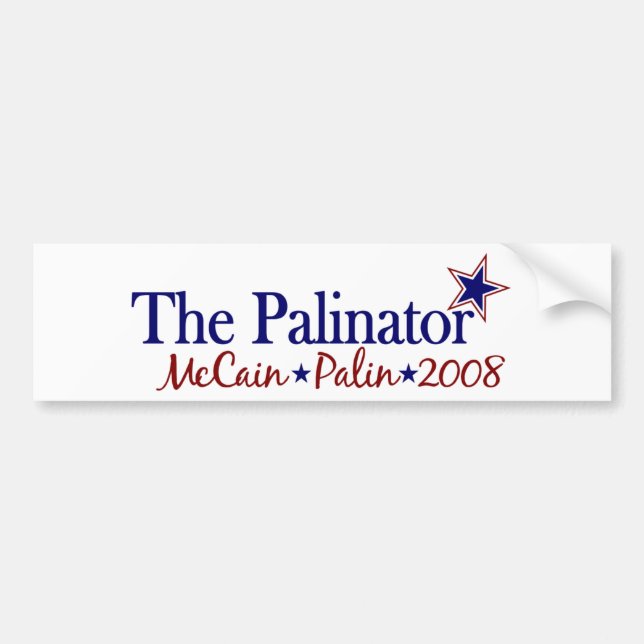 Das Palinator (McCain Palin 2008) Autoaufkleber (Vorne)