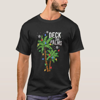 Das Palm Tropical Hawaii Palm Tree Lights T-Shirt
