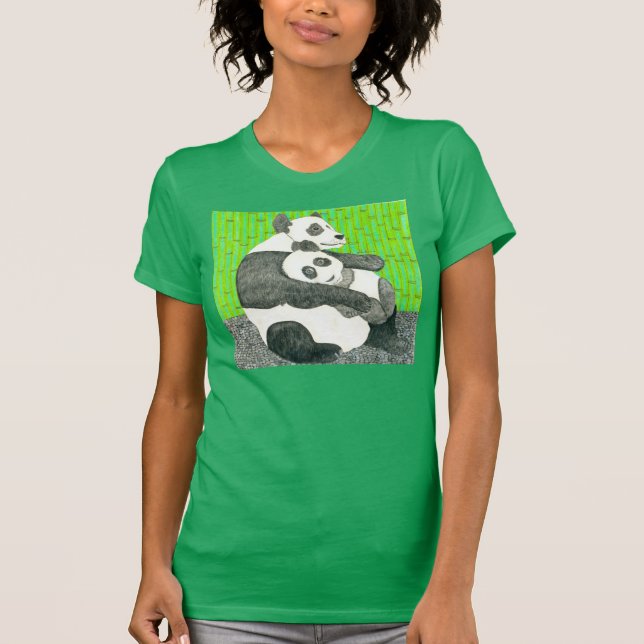 Das Panda-Shirt durch Julia Hanna T-Shirt (Vorderseite)