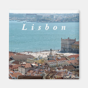 Das Panorama von Lissabon. Magnet