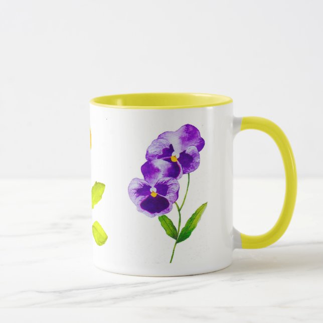 "Das Pansy-Party" auf einer Combo-Tasse (II) Tasse (Rechts)