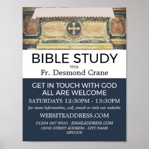 Das Pantheon Altar, Rom, Christliche Bibelklasse Poster