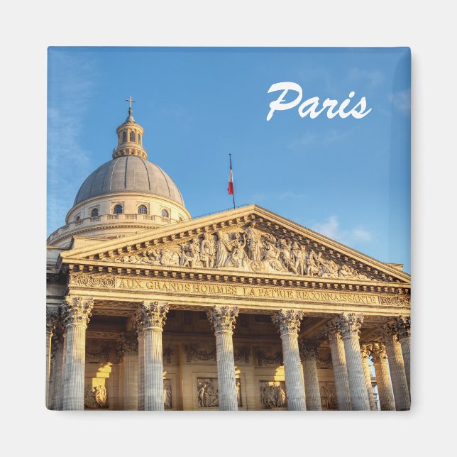Das Pantheon in Paris, Frankreich Magnet (Vorne)