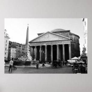 Das Pantheon in Rom, Italien Poster