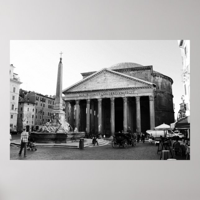Das Pantheon in Rom, Italien Poster (Vorne)
