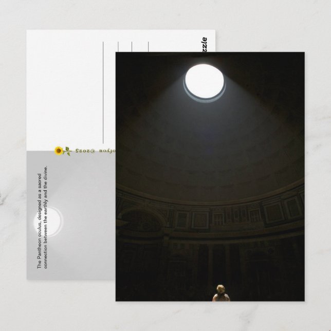 Das Pantheon Oculus, Rom, Italien - Postkarte (Vorne/Hinten)
