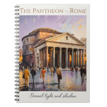 Das Pantheon Rom Italien Aquarell Vintage Reise