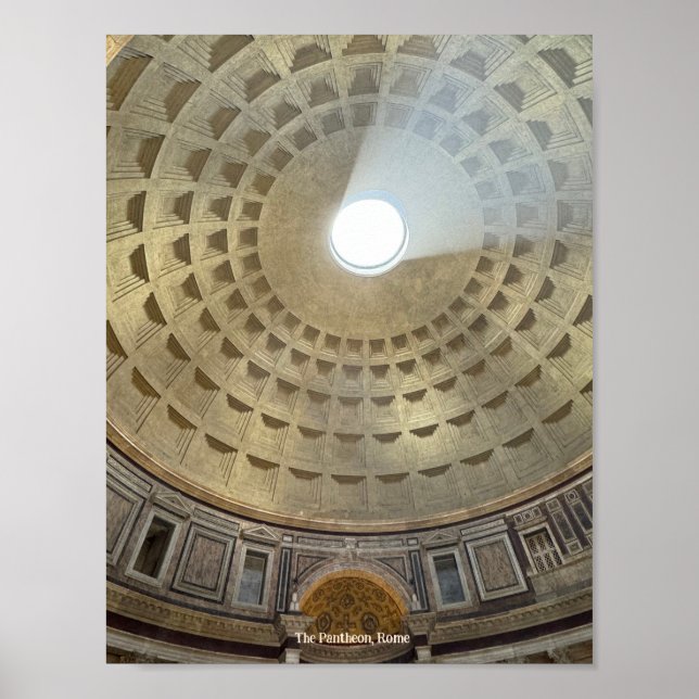 Das Pantheon, Rom, Italien Design Foto Print Poster (Vorne)