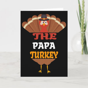 Das Papa-Truthahn-Passende-Familiengruppen-Thanksg Karte