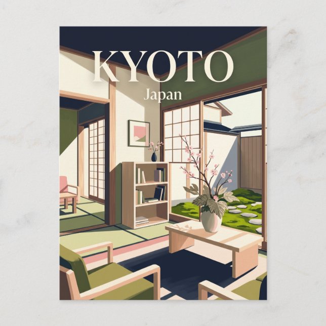 Das Paper & Petal Cafe Japan Postkarte (Vorderseite)