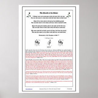 Das Parabel der Dusche Poster