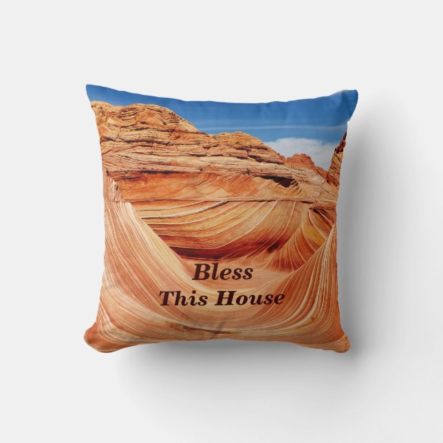 Das Paradies der Fotografen segne dieses Haus Kissen (Vorderseite)