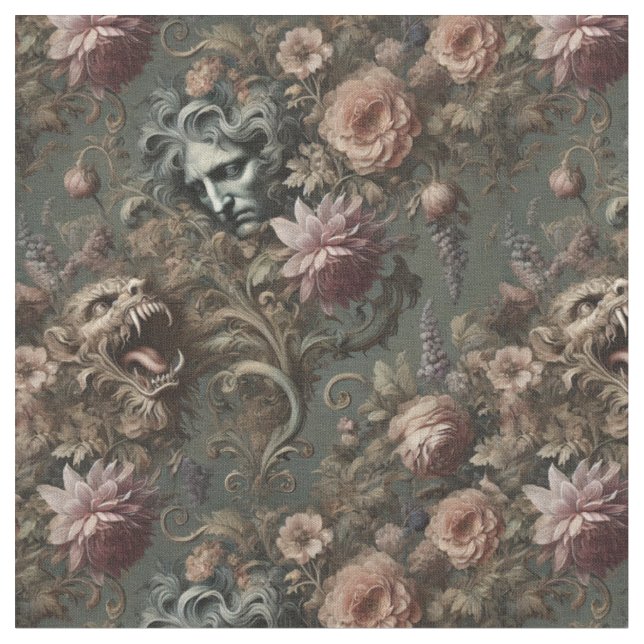 Das Paradox des Driftkeepers – Gothic Classic Tile Stoff (Nahaufnahme)