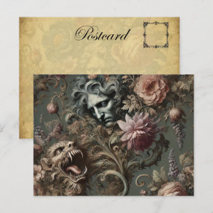 Das Paradoxon des Fahrers - Die gotische Mythologi Feiertagspostkarte